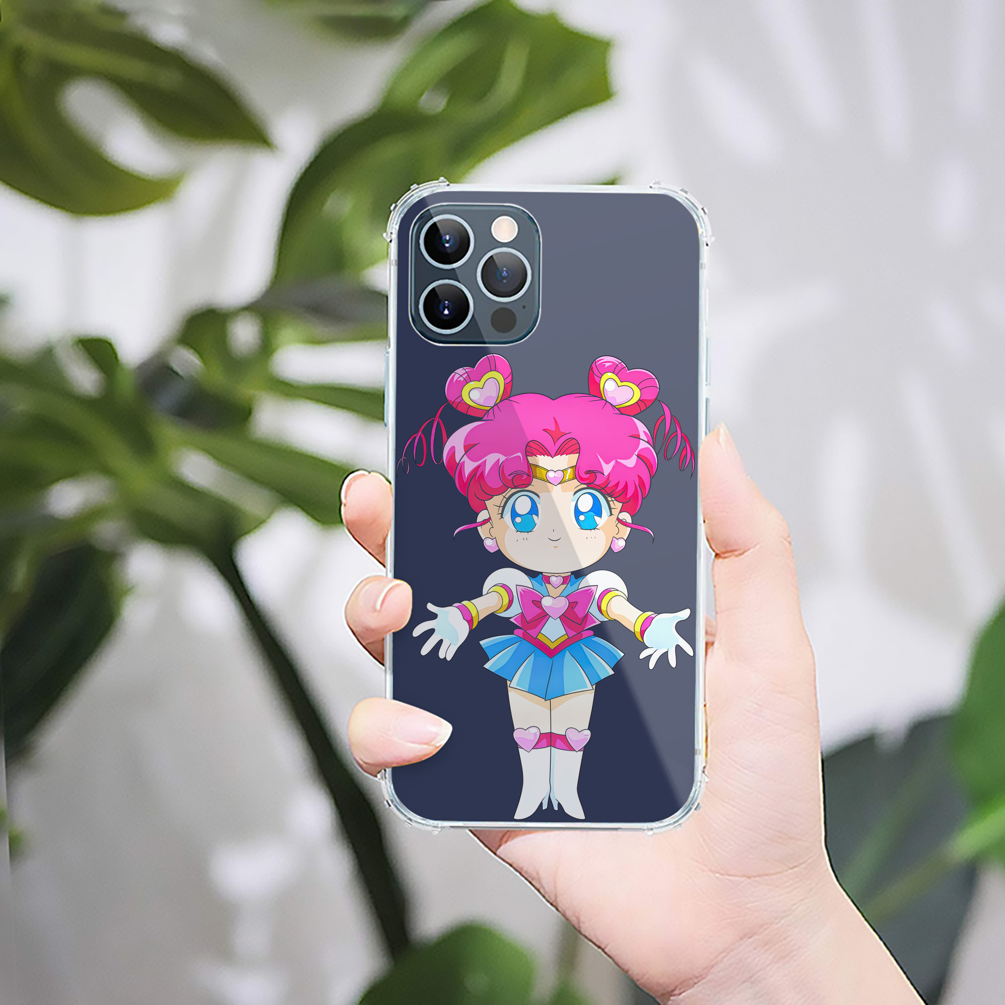 （画像用） 美少女戦士セーラームーン ちびうさ Sailor Moon Chibiusa Tsukino Usagi Small Lady Serenity 【iPhone 12シリーズ対応】透明スマホケース（クリアソフトケース）